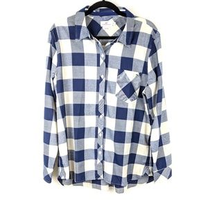 Vineyard Vines Navy Buffalo Check Shirt